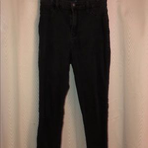 high waisted black hollister jeans